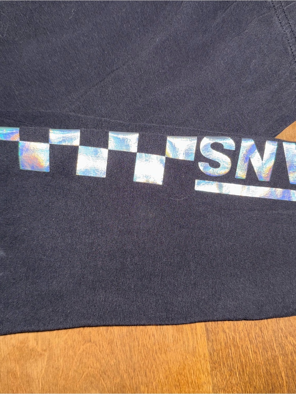 Vans Black leggings with Iridescent Checker Detail